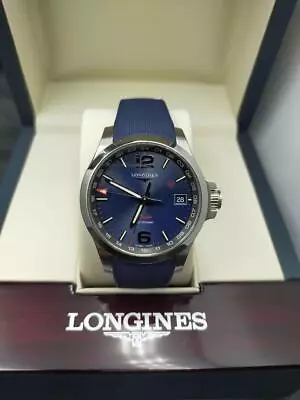 Longines Conquest VHP GMT L3.728.4.96.9 Men's Watch Blue Dial Analog Used Japan • $825.33