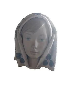 1969 Retired Lladro Bisque Porcelain Girl's Head Bust  Cabeza  1003 • $149.99