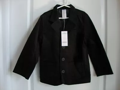 Gymboree HOLIDAY CLASSICS Black Velveteen Blazer Jacket Boy Size 5 - NWT • $39.99