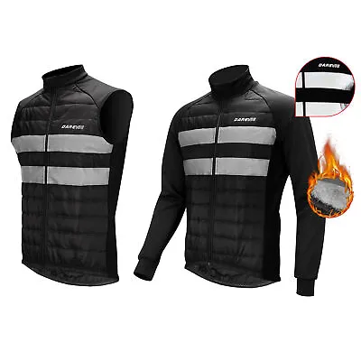 £21.99 • Buy DAREVIE Jacket Winter Thermal Reflective Down Jacket Keep Warm Windproof Cycling