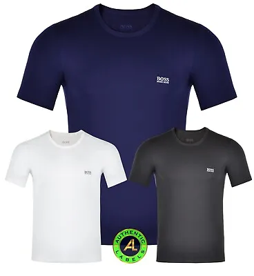 HUGO BOSS Cotton T-Shirt Round Neck Navy White Grey M-XXL • £24.95