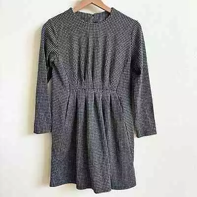 Zara Gray And Black Gingham Checkered Pleated Front Dress Girls Size 13-14 • $14.70