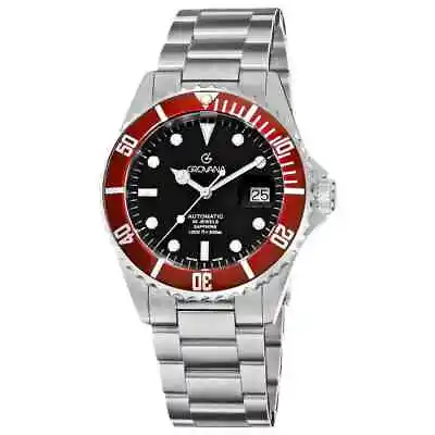 Grovana Swiss Made Men’s Automatic Professional WR 300M Diver Watch $1500 NEW • $669.99