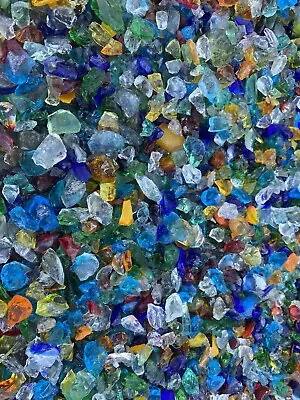 20lbs. Glass Rocks Slag Cullet ~ Aquarium  Mosaics ~ Jewelry ~ART~ Landscaping • $64