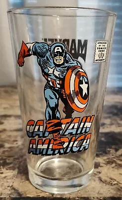 $13.50 • Buy Captain America Drinking Glass Cup Marvel Comics