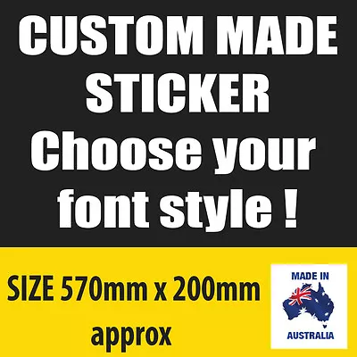 CUSTOM CAR STICKER CARAVAN RV 4WD Vinyl Decal  • $25