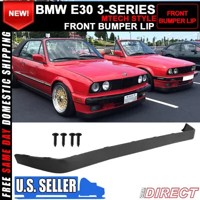 For Gen 2 84-92 BMW E30 3-Series Mtech Msport Bumper Lip Spoiler G2 • $62.99