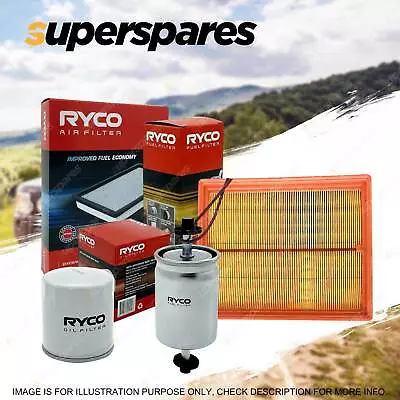 Ryco Oil Air Fuel Filter Service Kit For Holden Apollo JP 5S-FE 09/1995-1997 • $77.23