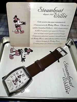 Steamboat Willie Collectors Watch In Collector's Tin NIB • $30