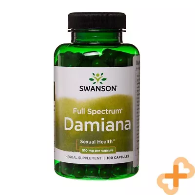 SWANSON Damiana Leaves 100 Capsules Men Women Sexual Health Support Supplement • £19.10