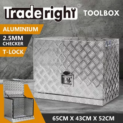$229.99 • Buy Traderight Aluminium Toolbox Ute Generator Trailer Truck Canopy 650x430x520mm