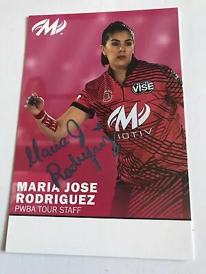 Maria Jose Rodriguez PWBA PBA Bowler Bowling Signed Autograph 4 X 6 Photo Card • $15.39