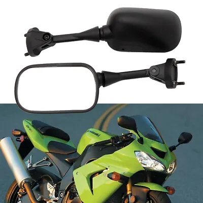 $35.99 • Buy Adjustable Motorcycle Mirrors For Kawasaki Ninja ZX-6R 636 ZX-10R 05 06 07 08 UK