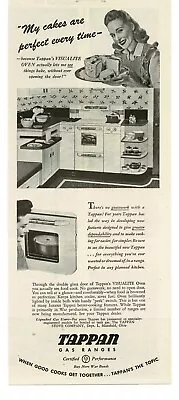 1945 Tappan Gas Ranges 1940s Kitchen Decor WWII Buy War Bonds Vintage Print Ad • $8.95