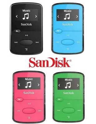 AU STOCK SanDisk Clip Jam MP3 Player 8GB 18 Hour Battery Music Books Audible NEW • $89