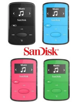 $85 • Buy SanDisk Clip Jam MP3 Player 8GB 18 Hour Battery Music Books Audible *NEW*