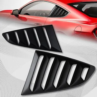 $27.99 • Buy For 2015-2020 Ford Mustang 1/4 Quarter ABS Side Window Louvers Scoop Cover Vent