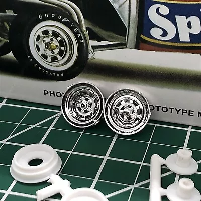 FOB WHEEL BACKS & Axle Mounts W Narrow Custom Mag MPC1:25 Search LBR Model Parts • $3.90