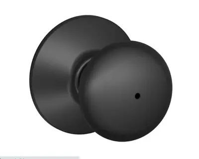 Schlage F40PLY622  Black Plymouth Privacy Lock Door Knob Set -S. • $19