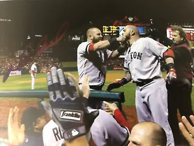 Mike Napoli Signed 4x6  Photo  2013 Boston Redsox Ws Champs Auto • $19.95