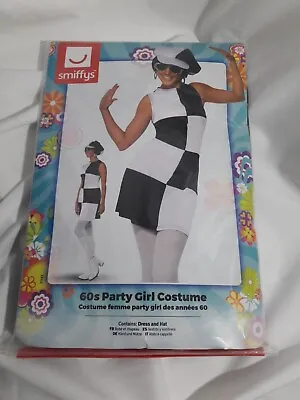 New – Womens – Smiffys – 60s Party Girl Costume – UK S • £10.99