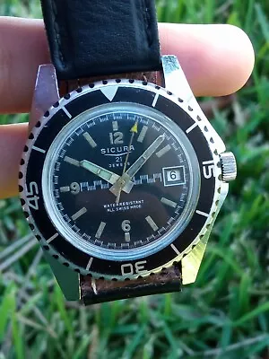 SKIN DIVER SICURA BY BREITLING SUBMARINER 200m VACUUM TESTED VINTAGE • $449