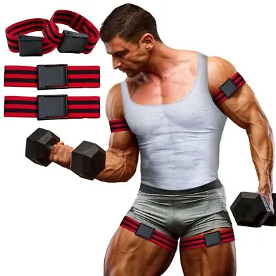 2 Pair Sport BFR Bands Blood Flow Restriction Occlusion Arms Legs Resist Belts` • $22.13