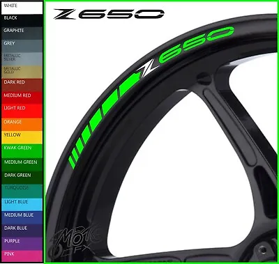 8 X Z650 Wheel Rim Decals Stickers - 20 Colors Available - Z 650 Performance • £9.98