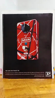 Mxr Dunlop Evh Phase 90 Pedal Guitar Effects  Print Ad 11 X 8.5 • $6