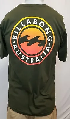 Billabong T-Shirt Men's Size S Short Sleeve Tailored Fit Green Blue  Australia  • $14.99