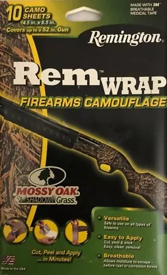 NEW REMINGTON REM WRAP FIREARM CAMOUGLAGE TAPE - MOSSY OAK SHADOW GRASS 52  Size • $44.88