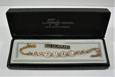 Vintage 1975 Faberge  Babe  Cologne Promotional Bracelet In Original Display Box • $59.99