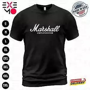 HOT Marshall Amplification Amplifier Logo Rock Band Pop Guitar T-Shirt S-5XL • $22.99