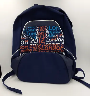 London 2012 Olympics- Navy Blue MEDIUM Backpack With Logo On The Strap And Front • £5.99