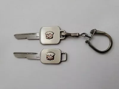 Vintage Cadillac Key Set #6 Key Set UNCUT Brushed Nickel NOS • $50