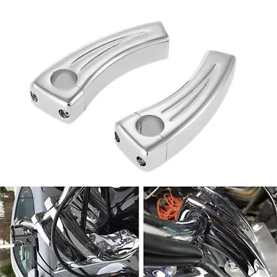 6  Chrome Handlebar Pullback Risers For Harley Universal Motorcycle 1  Inch Bar • $55.79