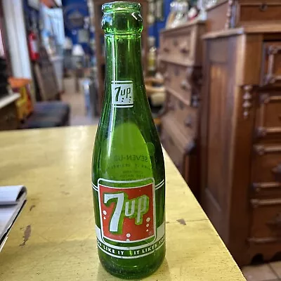 7 Oz.  7 Up Soda Bottle Racine WIS. 1957 • $9.95