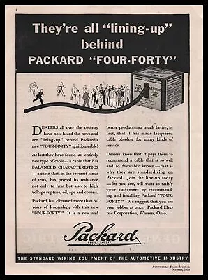 1934 Packard Electric Warren Ohio Four-Forty Ignition Cables Vintage Print Ad • $14.95