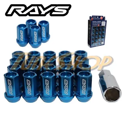 Volk Racing Rays Straight L42 Dura Wheels Lock Lug Nuts 14x1.5 M14 Rim Blue • $199.50