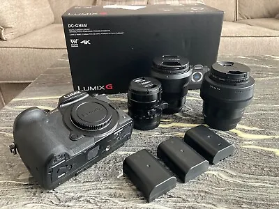 Panasonic Lumix GH5 3 Lenses And Accessories • £875