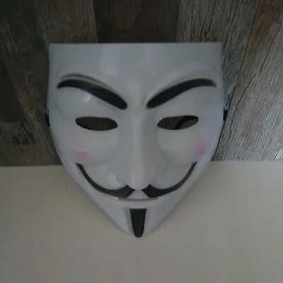 $7 • Buy Halloween Masks V For Vendetta Mask, White Guy Fawkes Costume Cosplay 