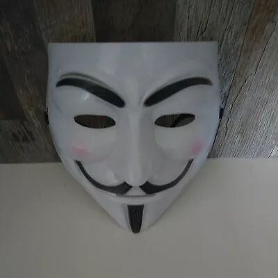 $7 • Buy Halloween Masks V For Vendetta Mask, White Guy Fawkes Costume Cosplay 