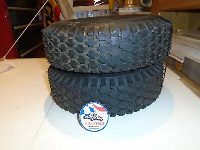 Vintage Go Kart Nos Hi-run Knobby Tires 4.10/3.50-5 5  Fun Cart Part • $49.99