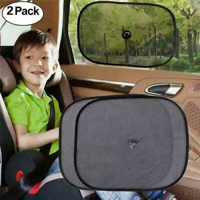 2 X Car Sun Shades Shade Screen Protector Kids Baby Children Window Blind Mesh • £2.99