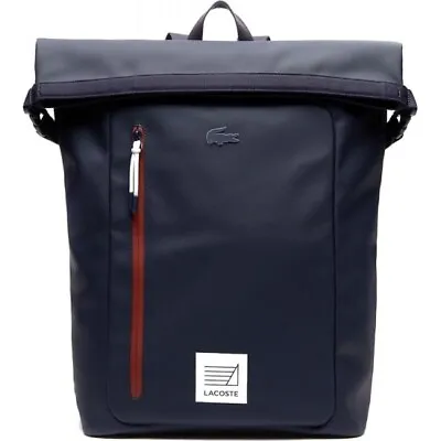 LACOSTE L.12.12 Roll Backpack NH2855-C40 Peacoat Henna • £135.75