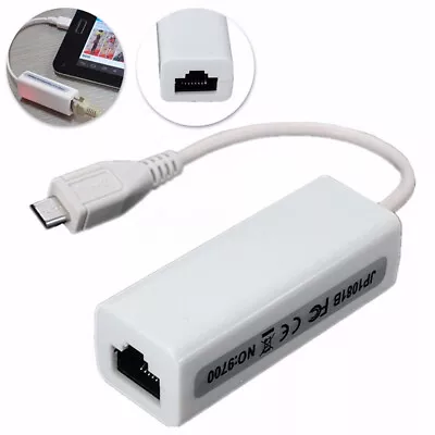 Micro USB To RJ45 Ethernet LAN Network Card Adapters Hubs 100Mbp For PC Laptop • $3.59