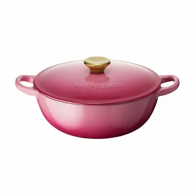 Le Creuset Marmite Berry 18cm Copper Knob Limited Rare Color *NEW* From Japan • £305.63