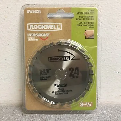 Rockwell 3-3/8 DX19/32  Versacut Tungsten Carbide Tipped Saw Blade 24 Teeth 1Pc • $20.06