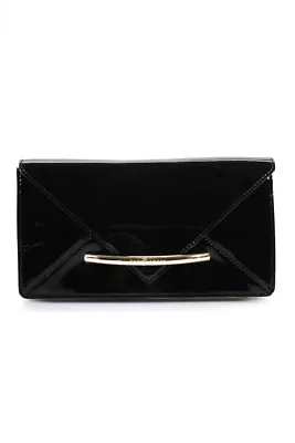 $99.99 • Buy Zac Posen Women's Patent Leather Envelope Clutch Handbag Black Size S