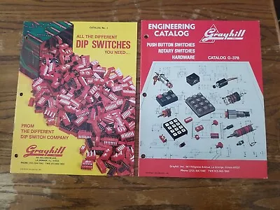 Vtg 1978 Grayhill Engineering Catalogs G-378 & #3 For Mini Switches Electronics • $24.99